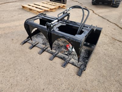 Mini Skid Steer 42" Tooth Grapple Bucket - Image 1