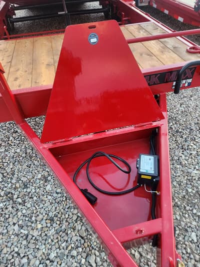 2026 Teton 83"x20' Tilt Equipment Trailer 14K GVW RED - Image 5