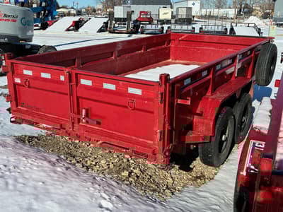 Used 2024 Load Trail 83"x14' Dump Trailer 24" sides, 14K GVW, 14 Ply Tires - Image 3